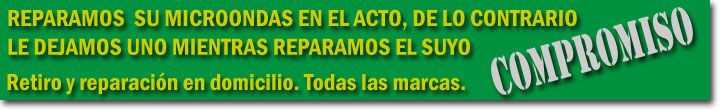compromiso de reparacion de microondas